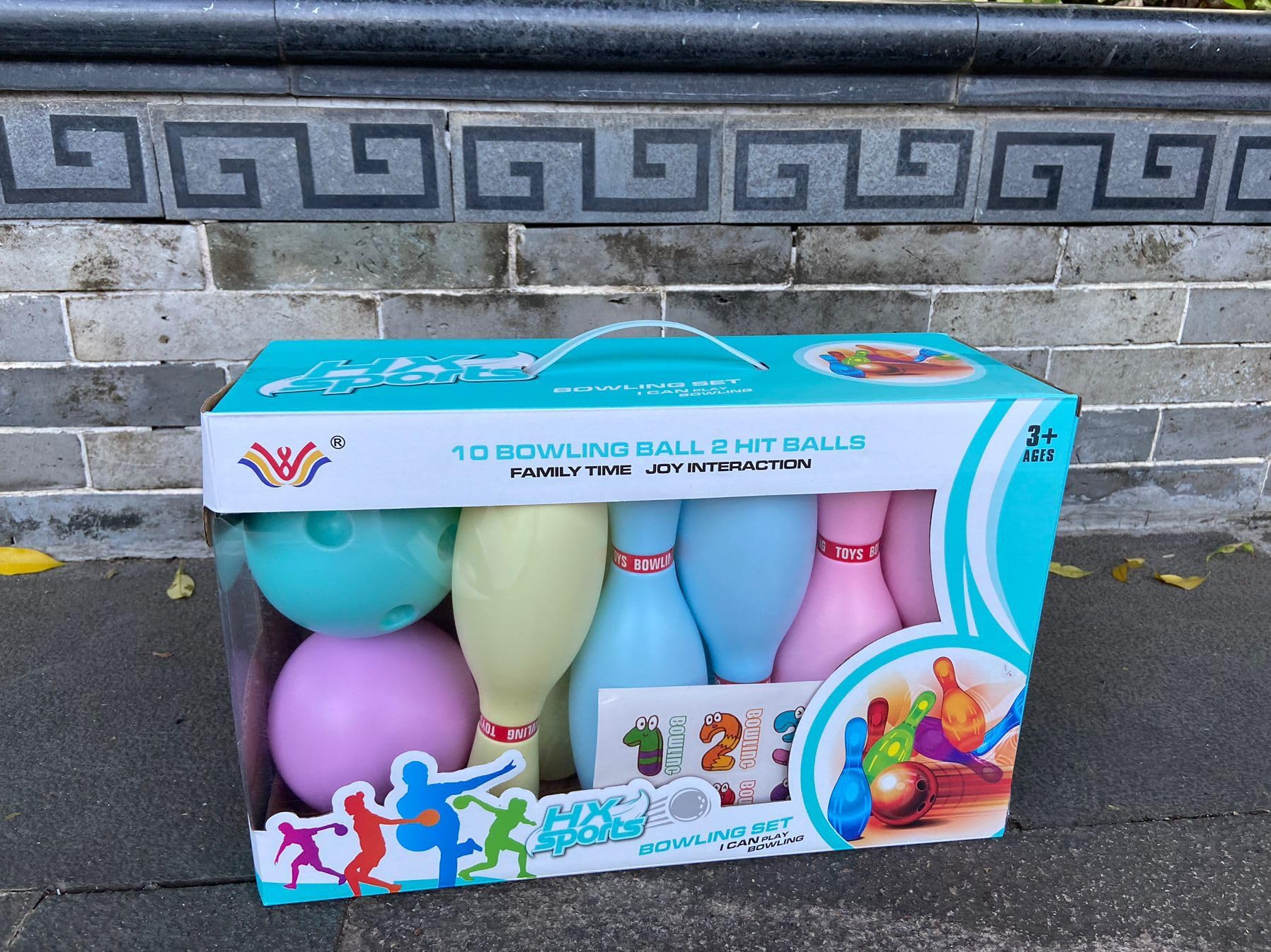 Amazon | Bowling Set Game 10 Pins 2 Balls Classical Sport Toy